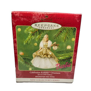 Hallmark 2000 CELEBRATION BARBIE Special Edition Keepsake Ornament #1 in Series